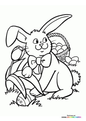 Easter Bunny with Egg Basket