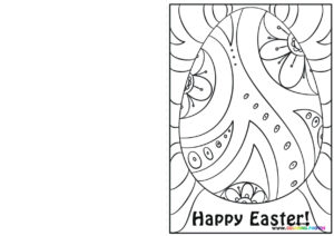 Easter Egg with Flowers