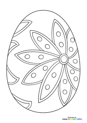 Floral Pattern Easter Egg