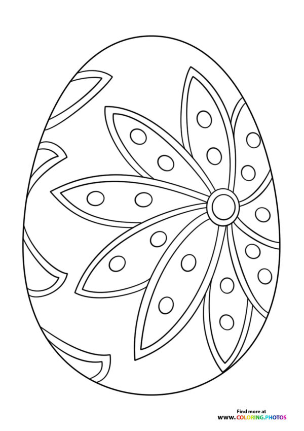 Floral Pattern Easter Egg