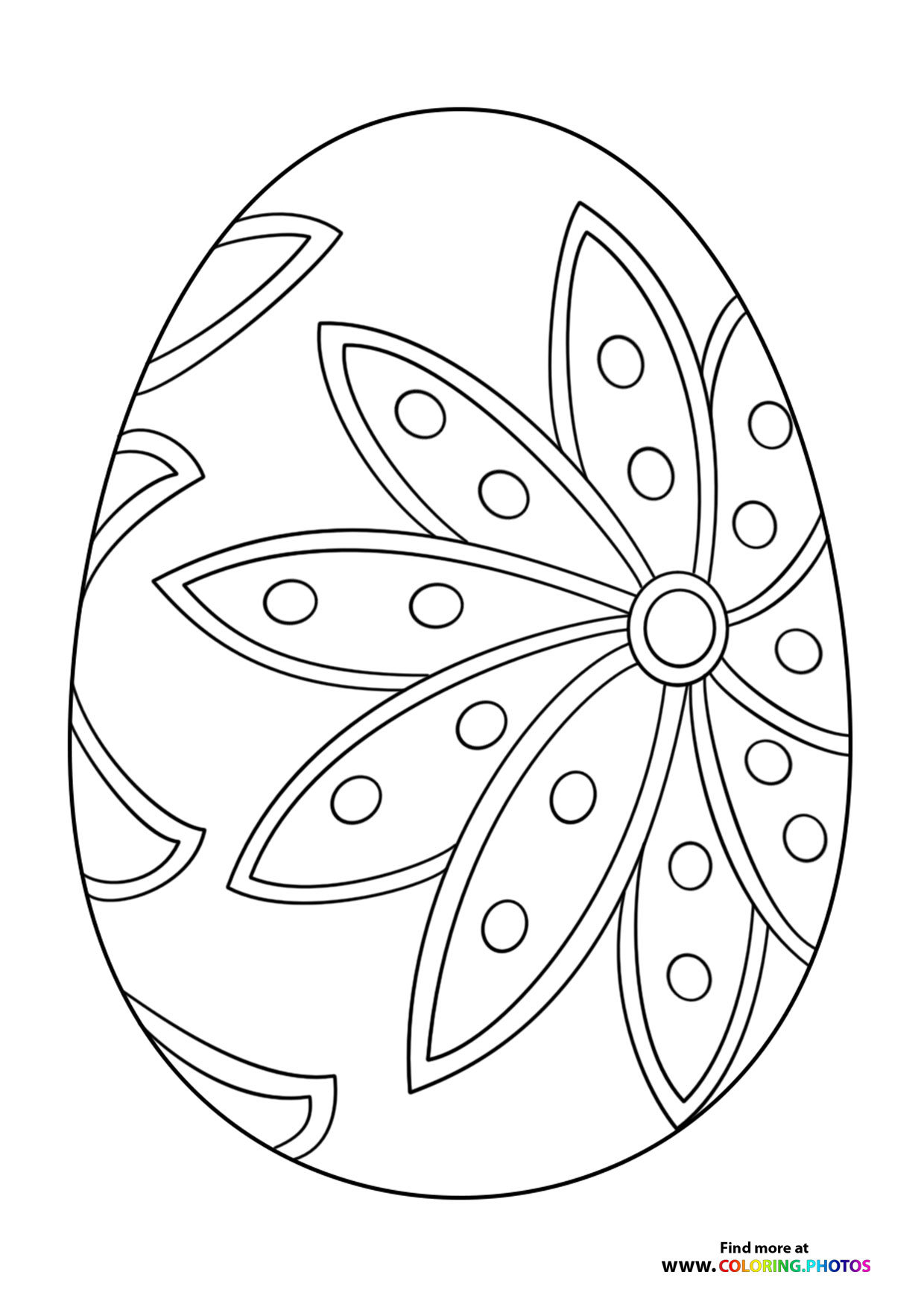 Floral Pattern Easter Egg
