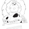Ed from Extinct coloring page