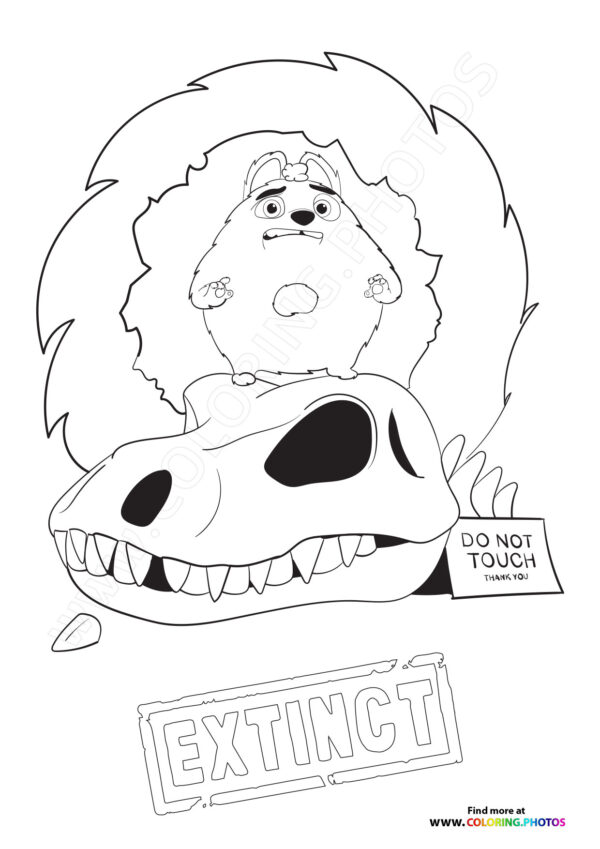 Ed from Extinct coloring page