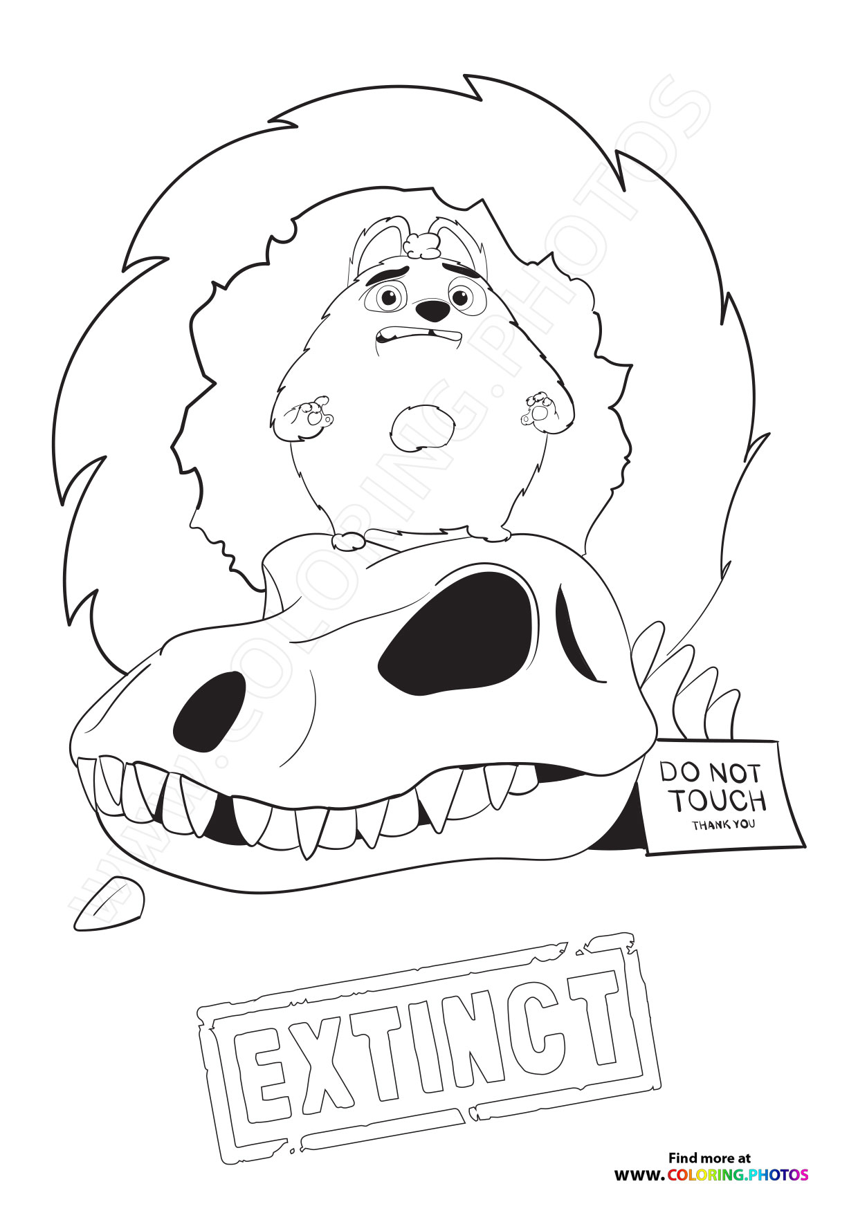 Ed from Extinct coloring page