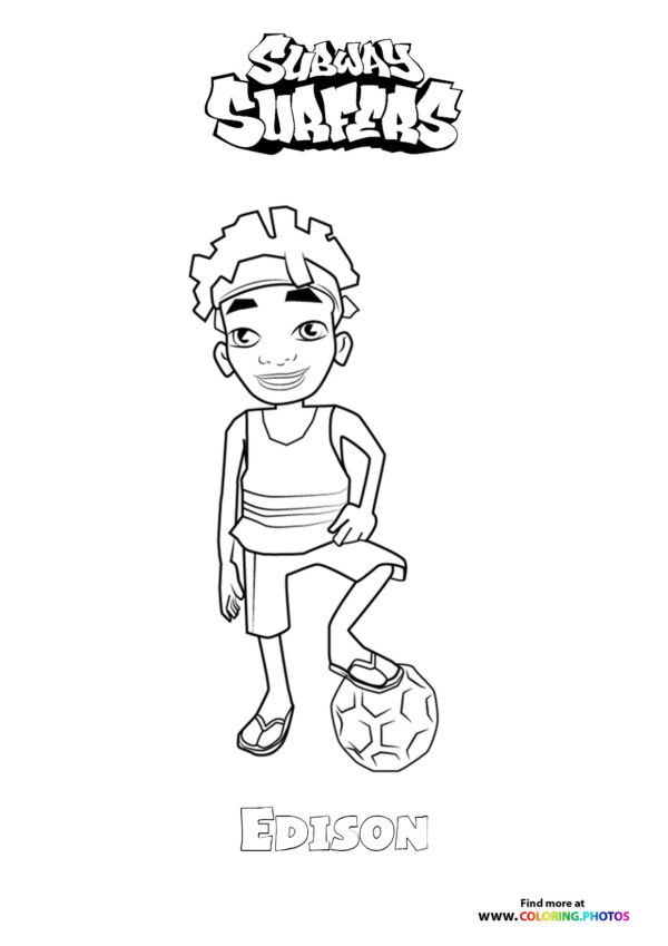 Edison with Soccer Ball