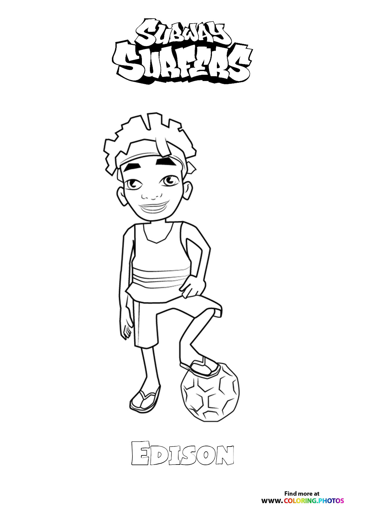 Edison with Soccer Ball