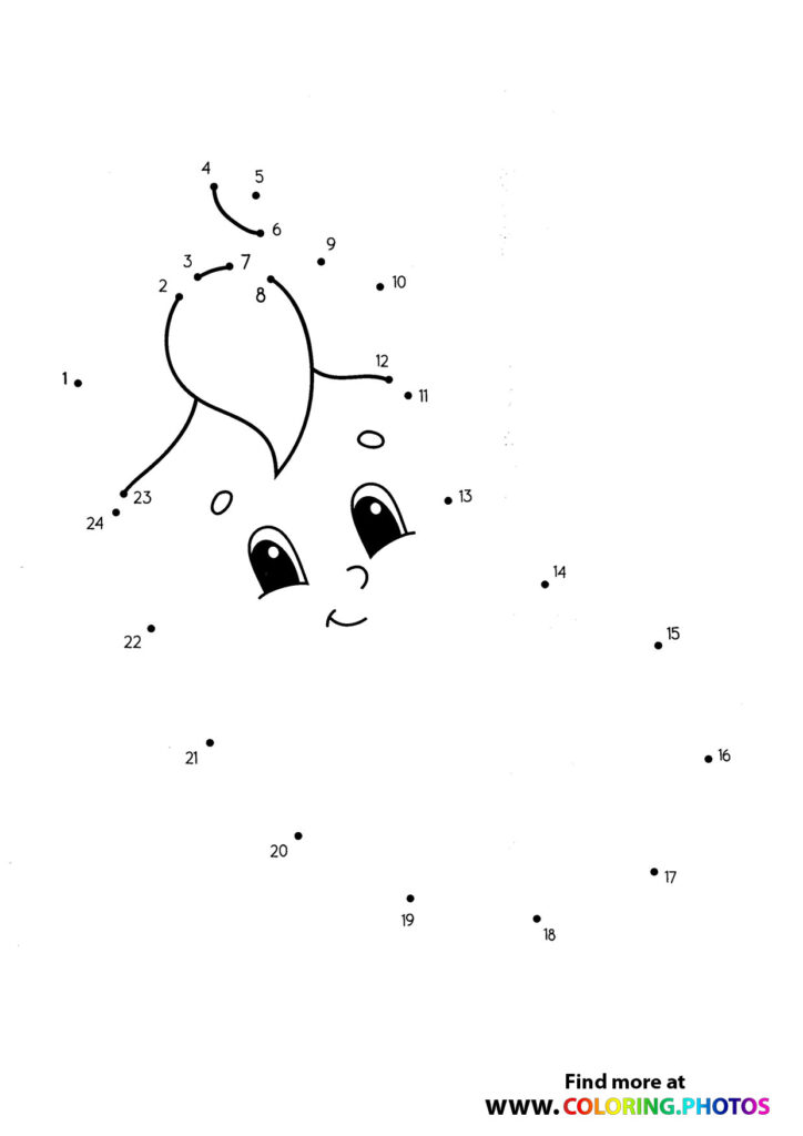Eggplant dot the dots worksheet
