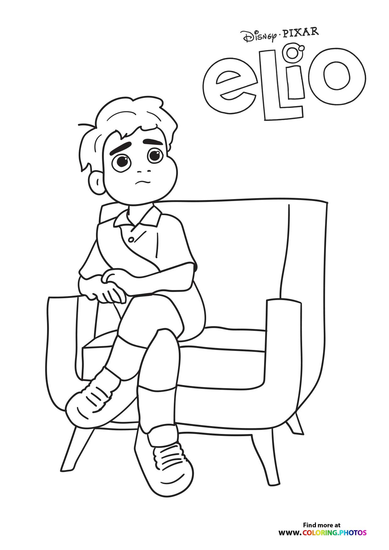 Elio Sitting on a Chair