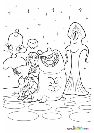 Elio with Alien Friends