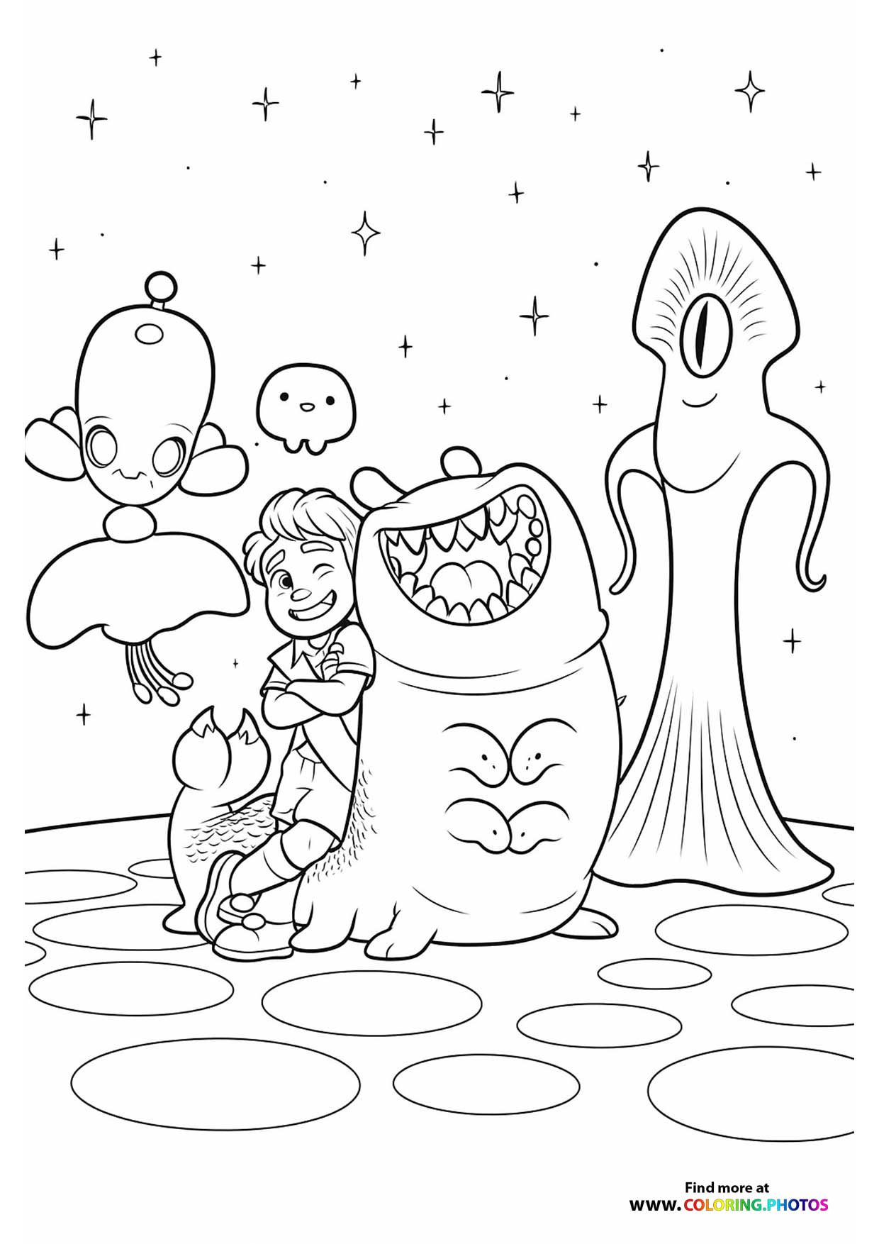 Elio with Alien Friends