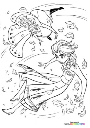 Elsa and Anna in the Wind