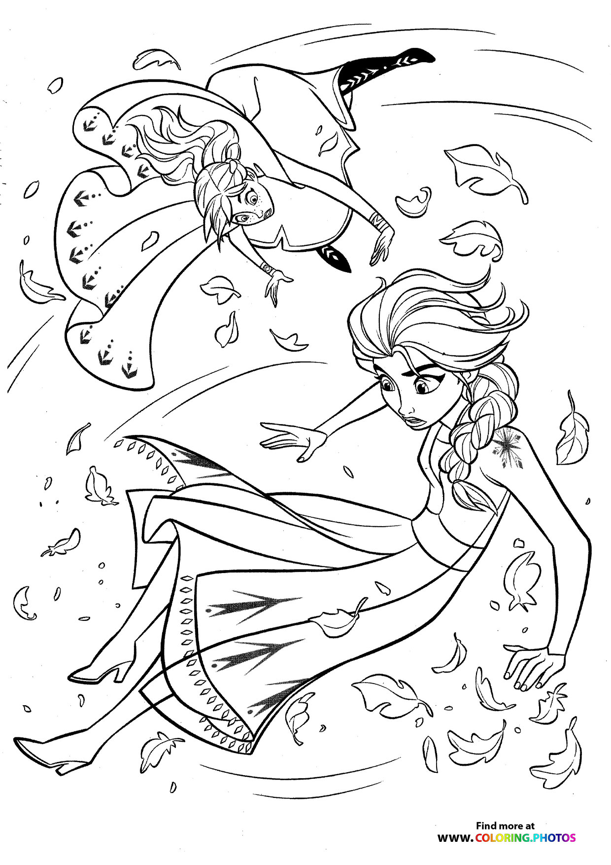 Elsa and Anna in the Wind