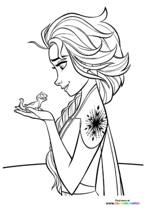 Elsa holding Bruni