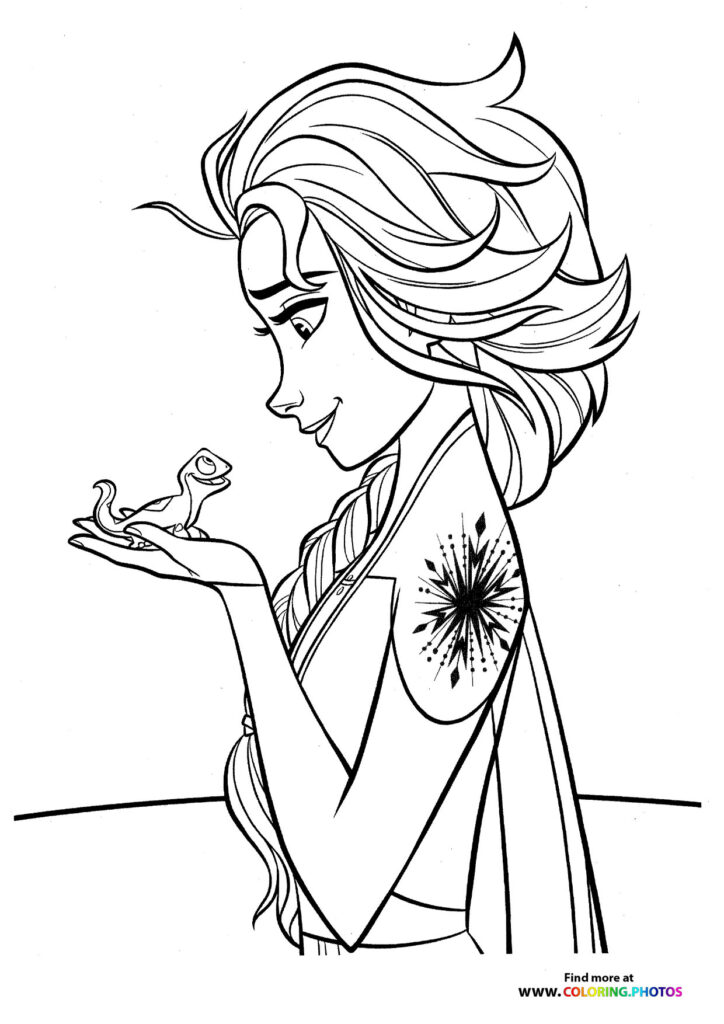Elsa holding Bruni