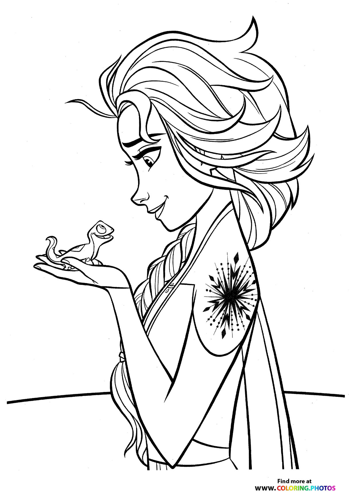 Elsa holding Bruni