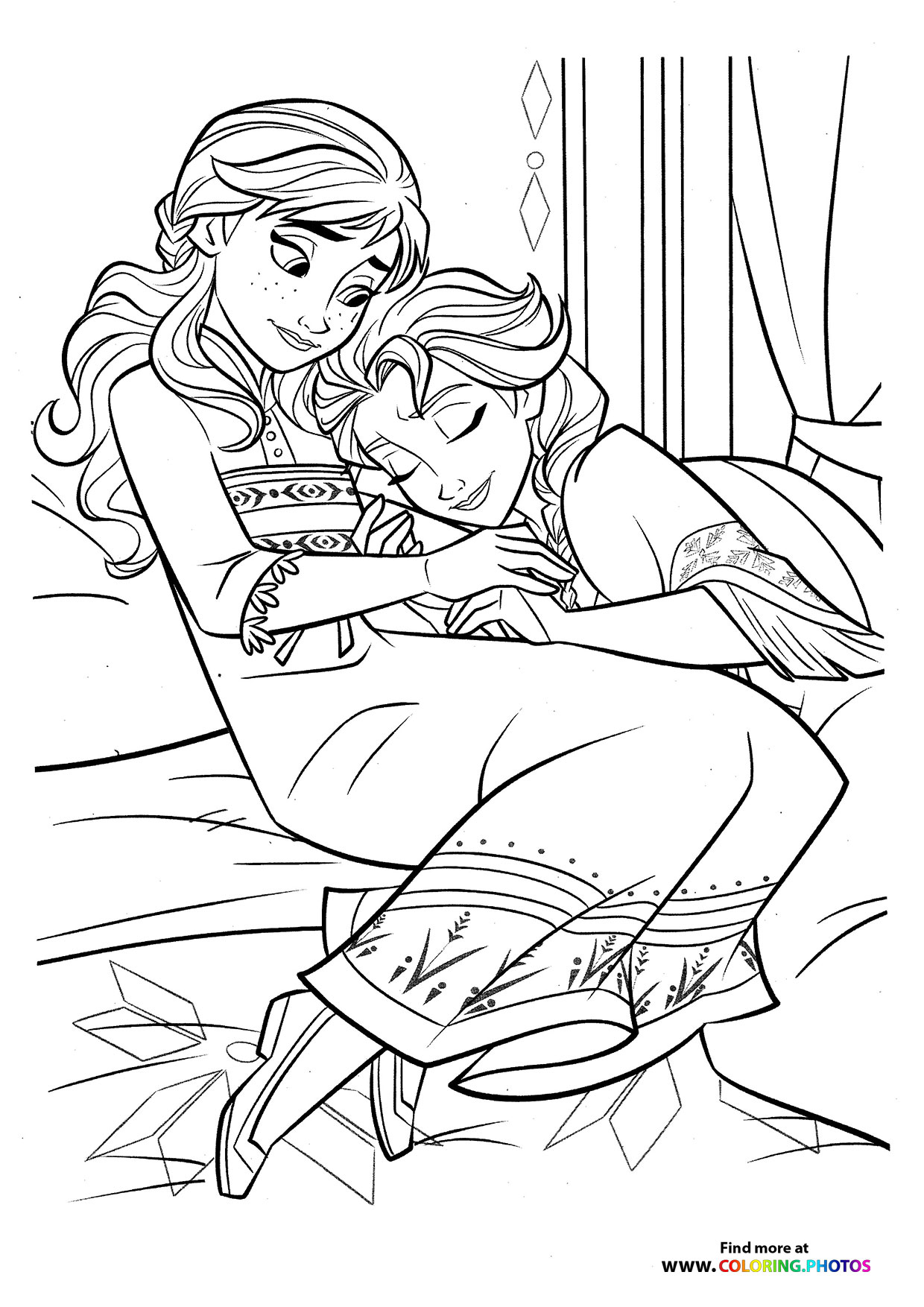 Elsa and Anna’s Sisterly Moment