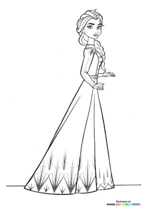 Elsa in a dress