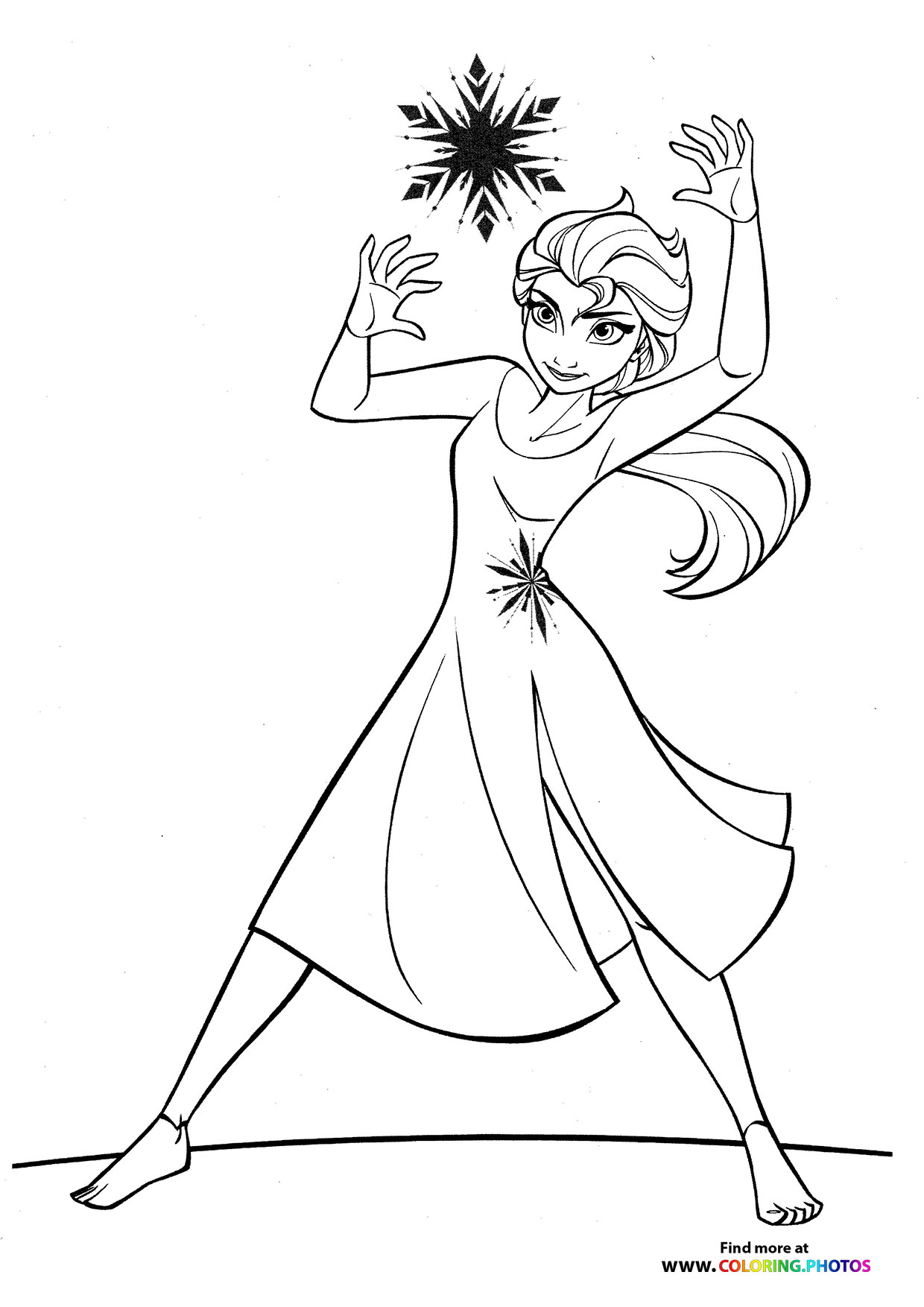 Elsa with a snowflake