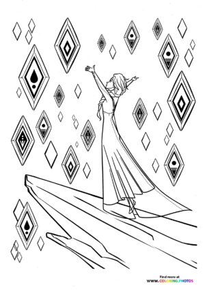 Elsa with cristals