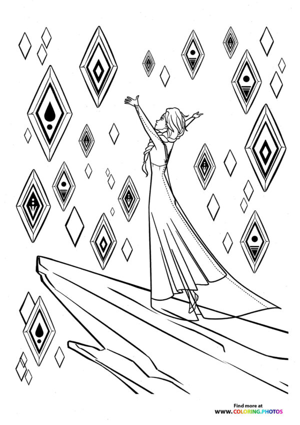 Elsa with cristals