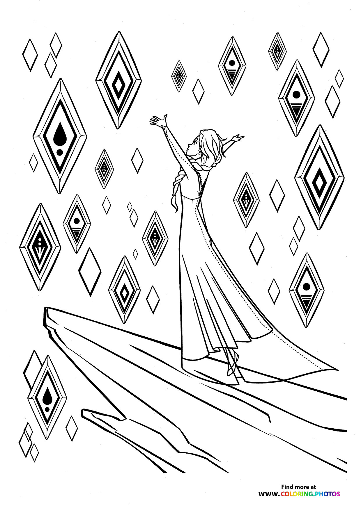 Elsa with cristals