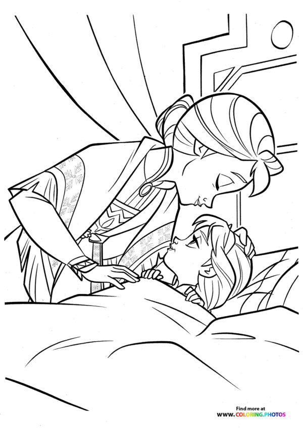 Elsa with her mother