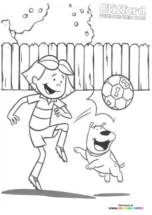 Emily playing with a ball