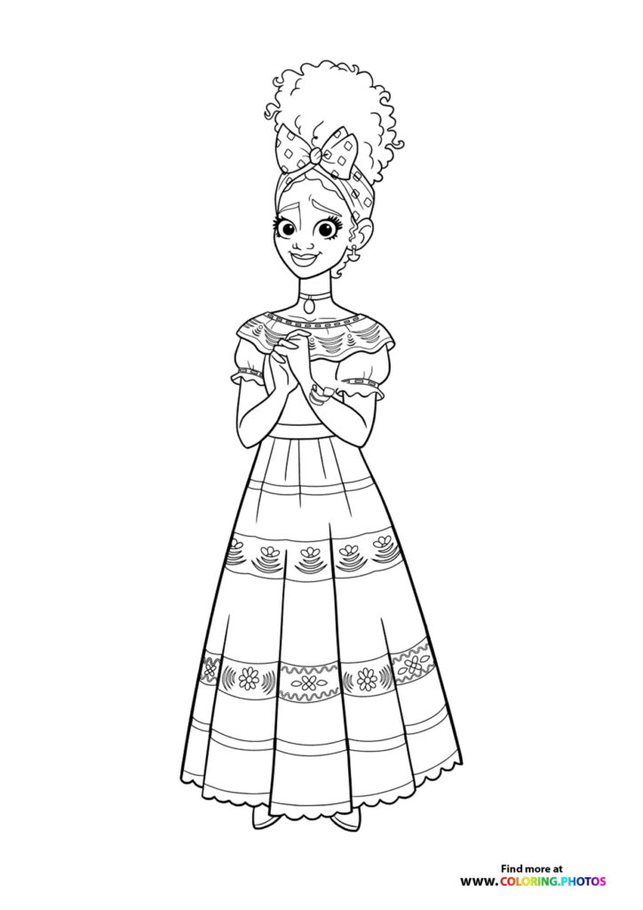 Encanto Dolores coloring page