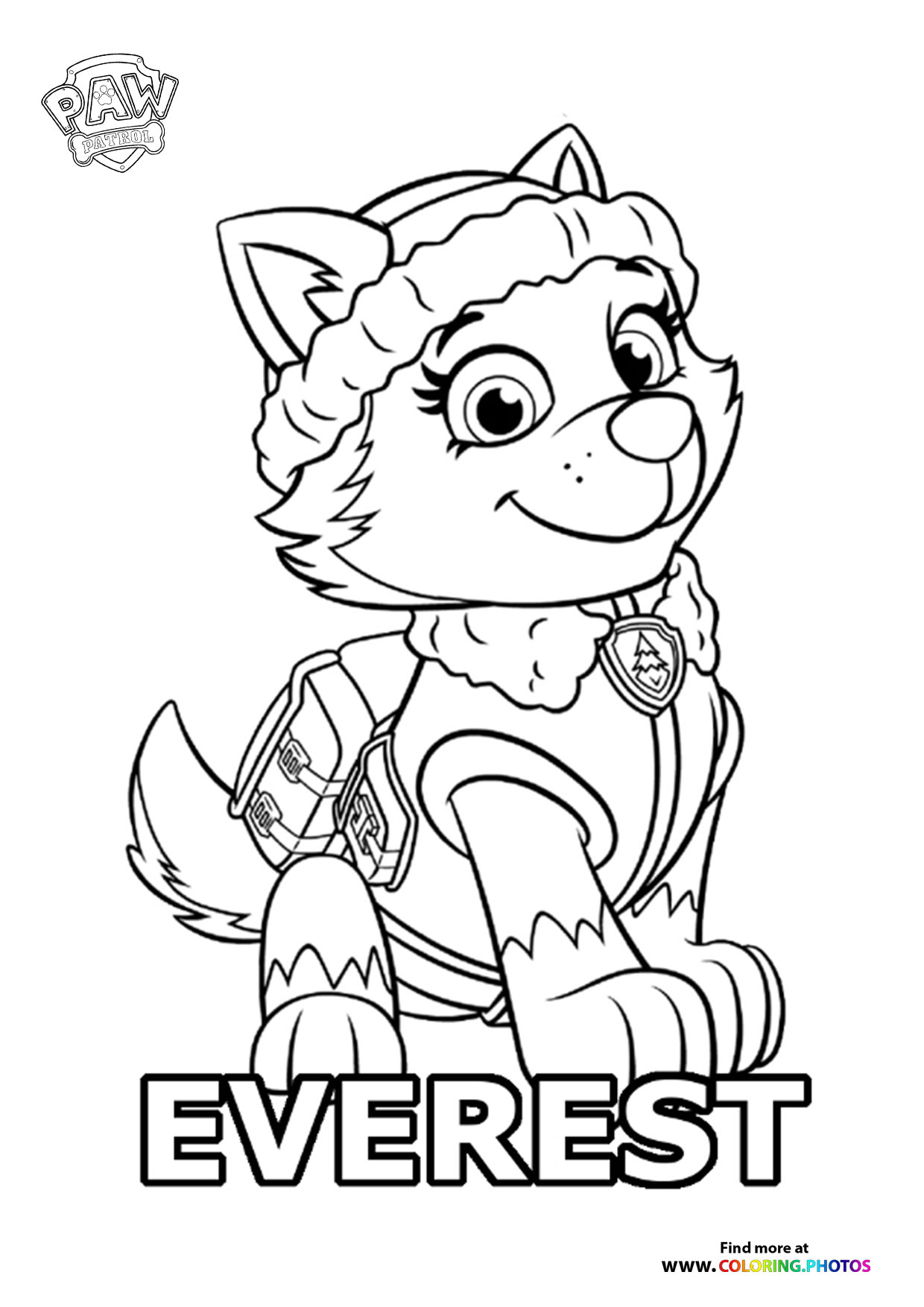 Everest coloring page