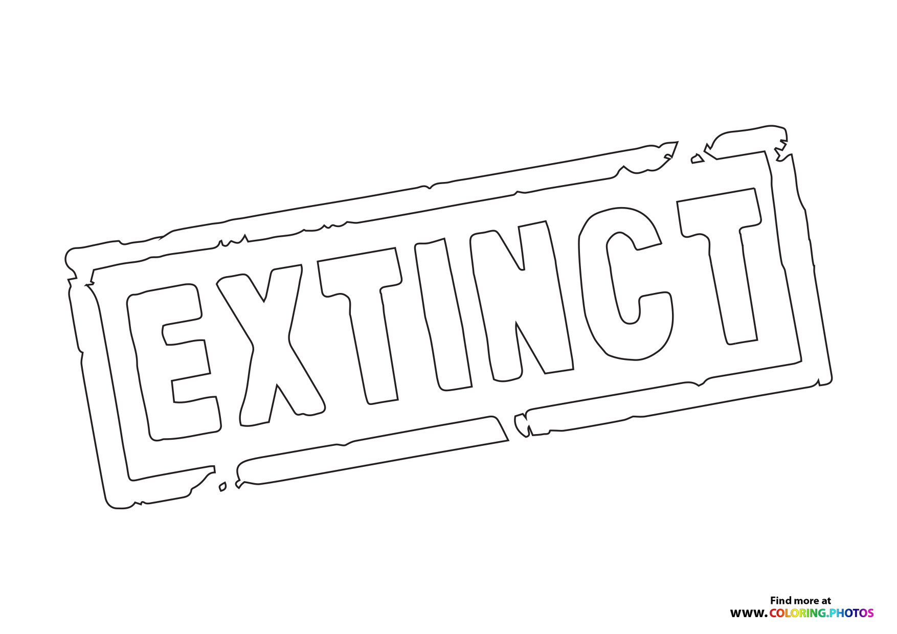 Logo from Extinct movie coloring page