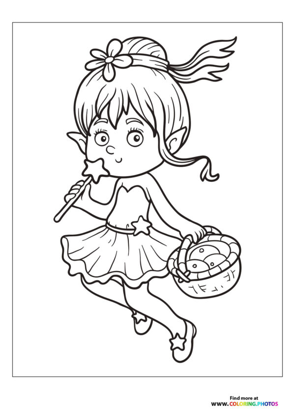 Fairy with basket