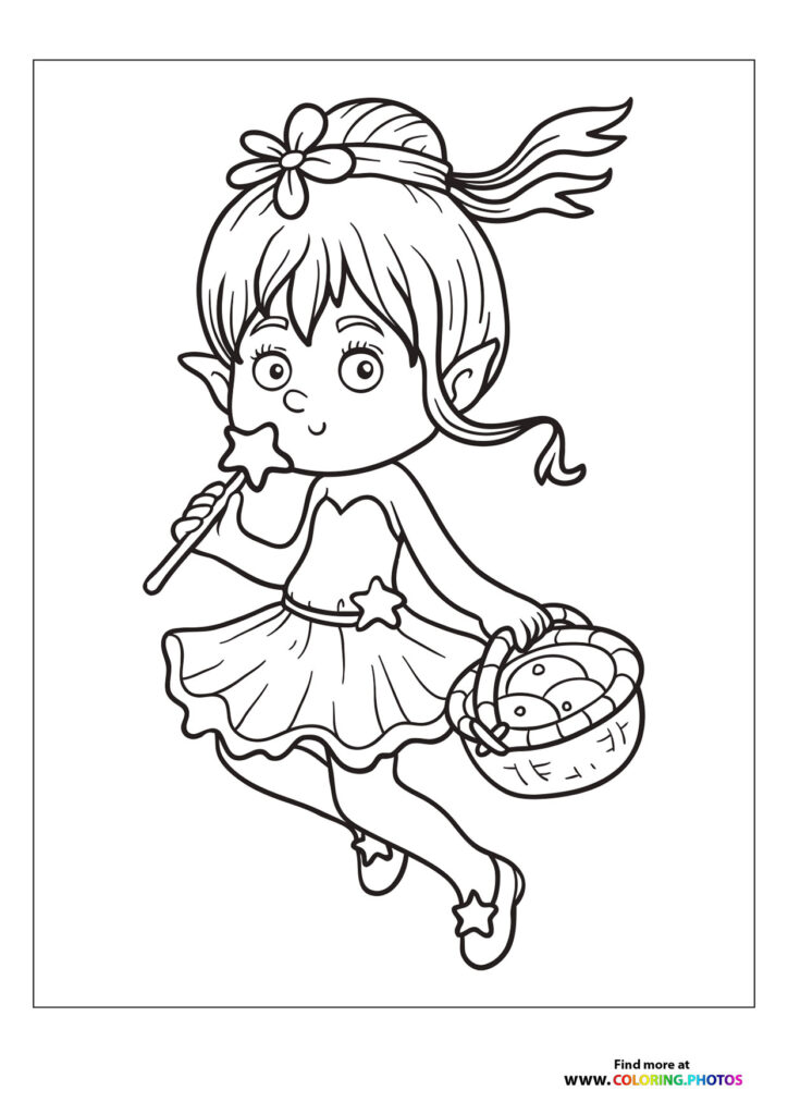 Fairy with basket