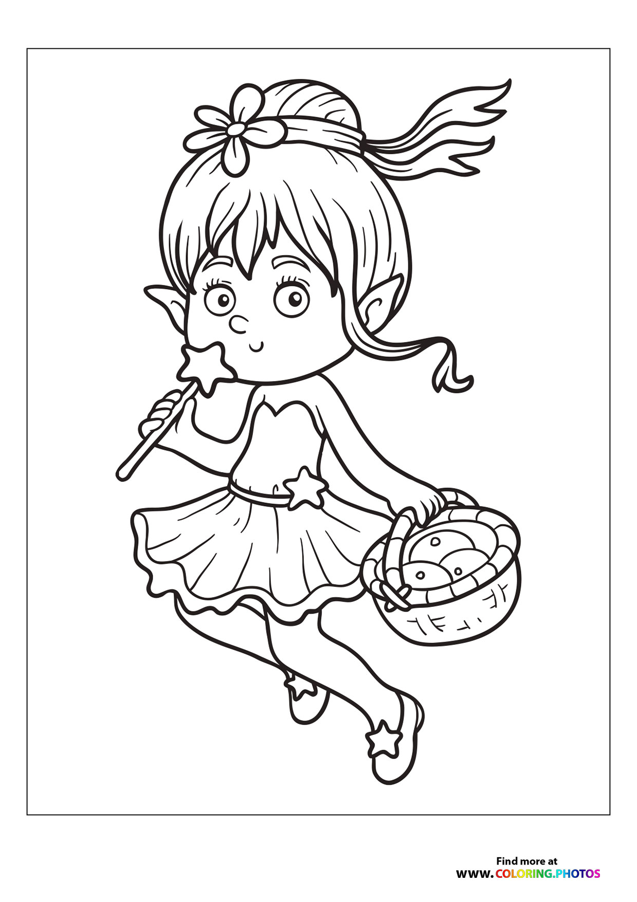 Fairy with basket