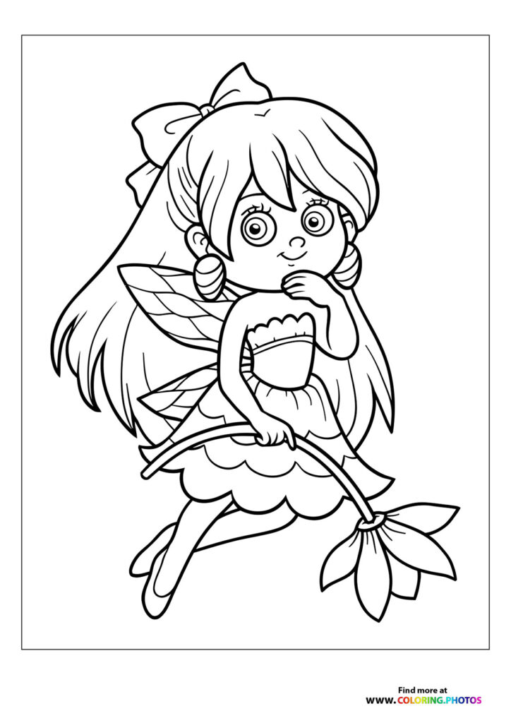 Fairy with flower