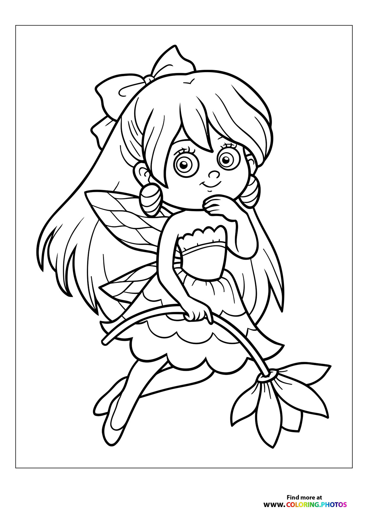 Fairy with flower