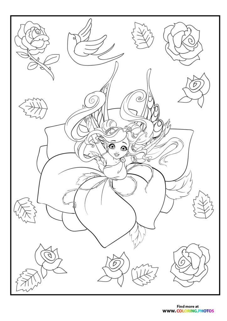 Fairy with roses