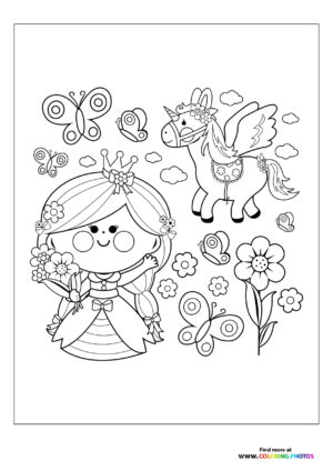 Fairy with unicorn