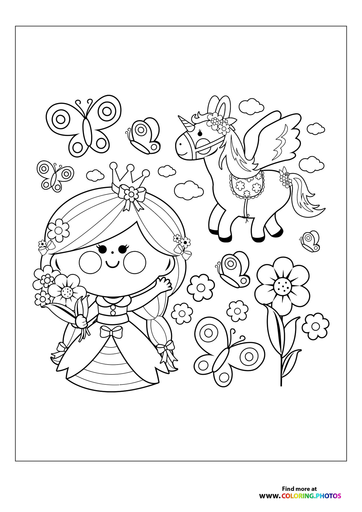 Fairy with unicorn