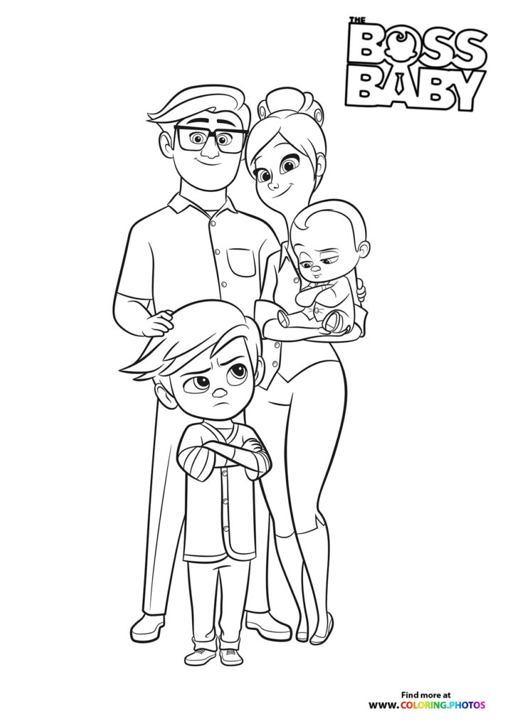 Templeton family - Family Business coloring page