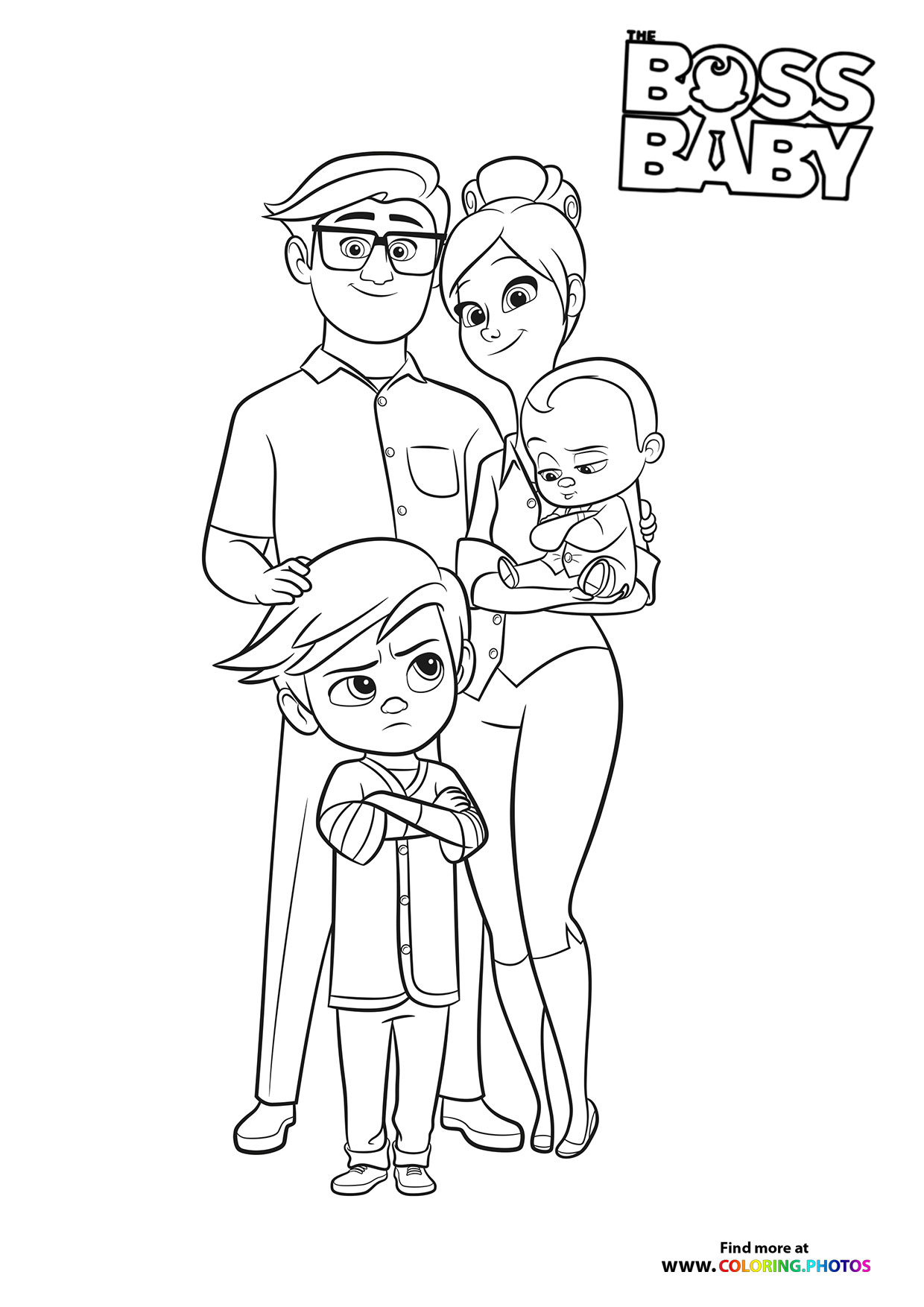 Templeton family - Family Business coloring page