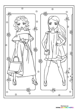 Fashion girls posing