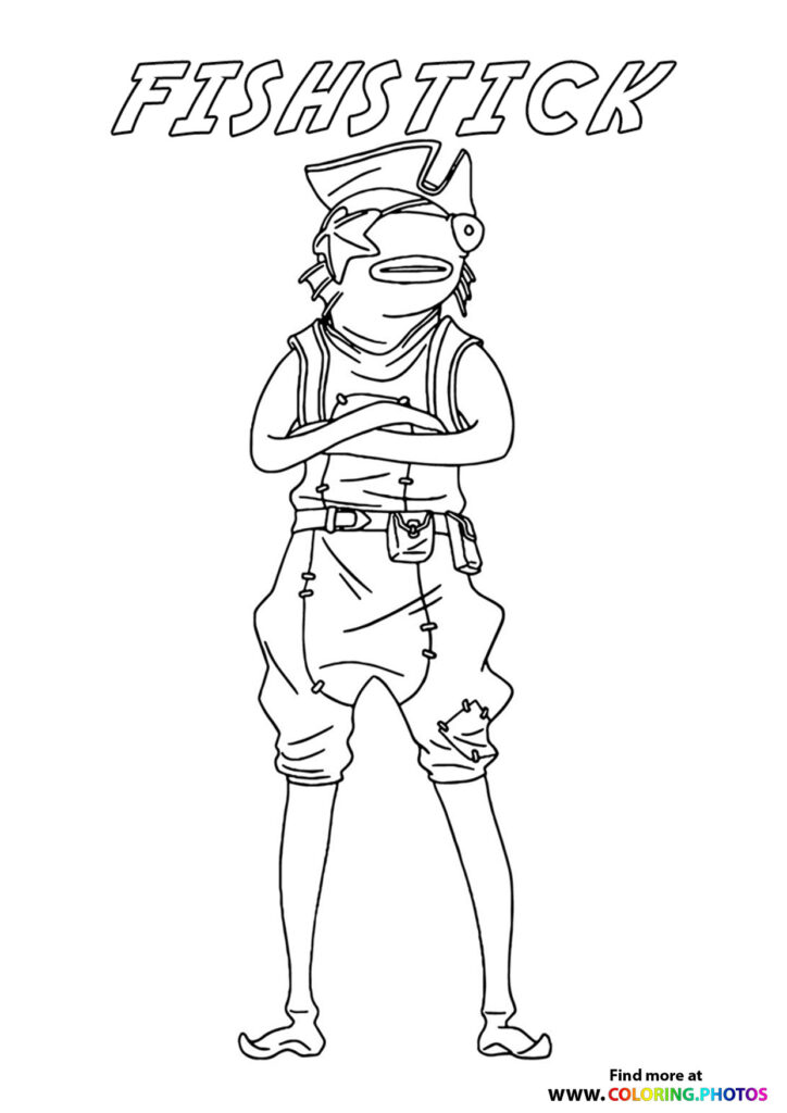 Fishsticks - Fortnite coloring page