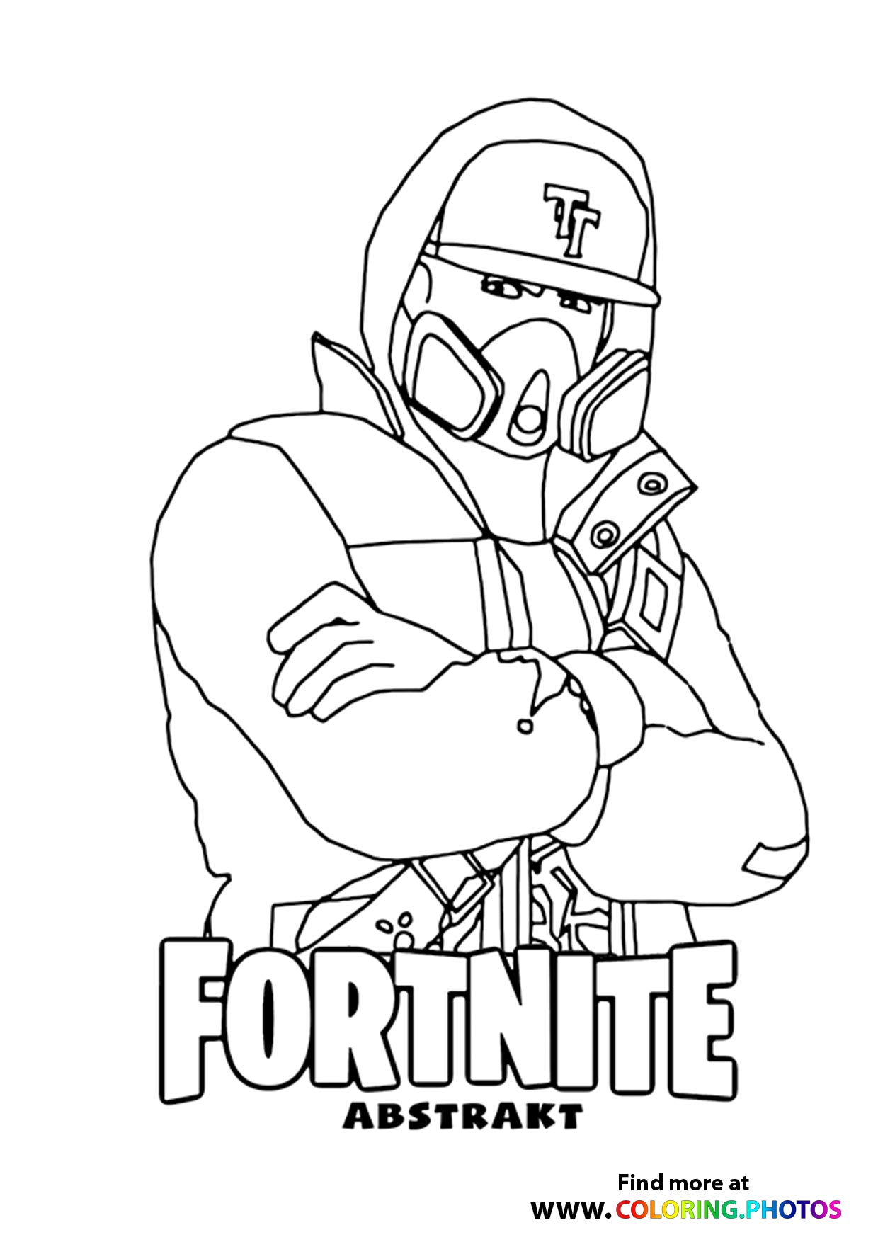 Fortnite Abstrakt coloring page