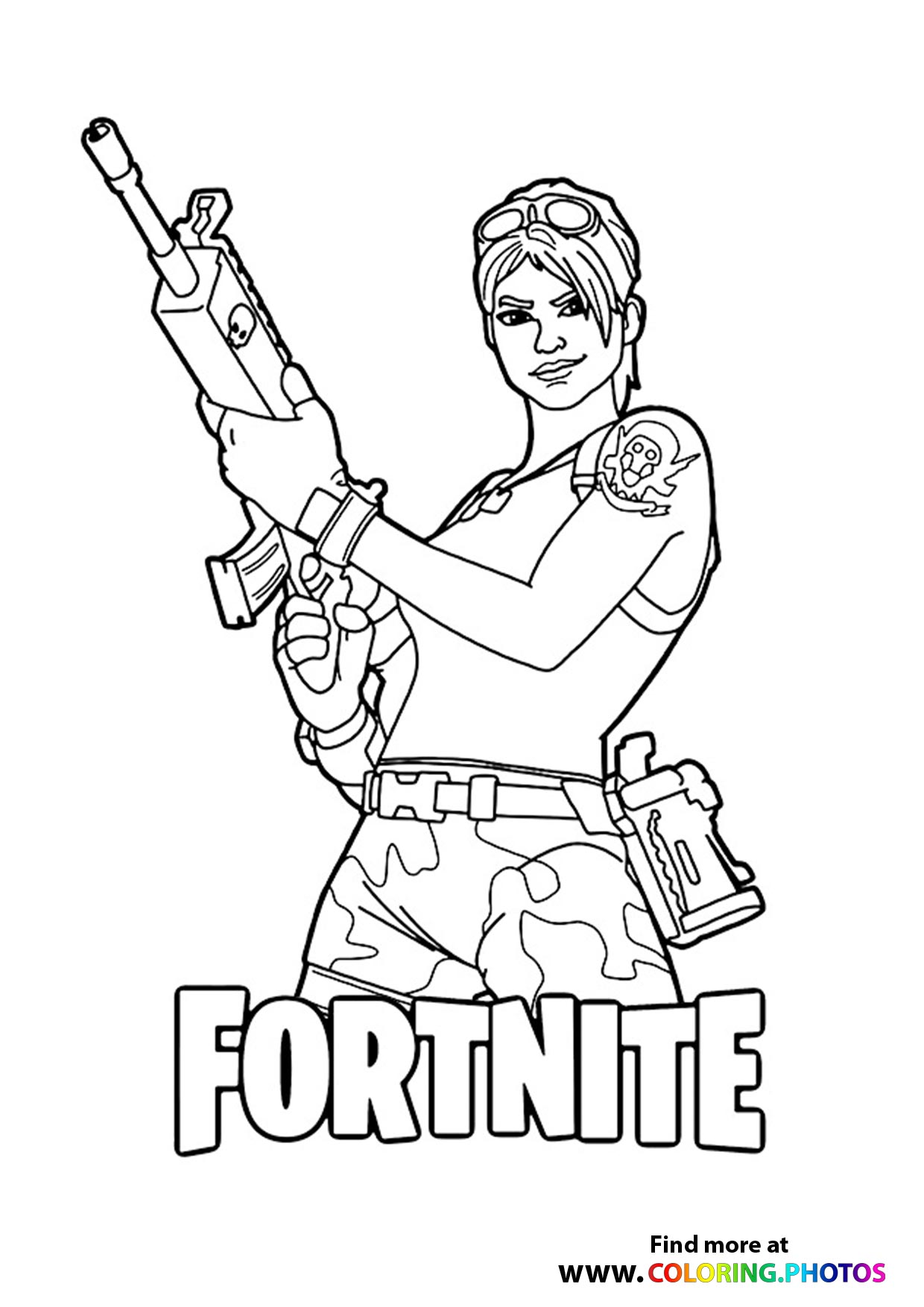 Fortnite coloring page