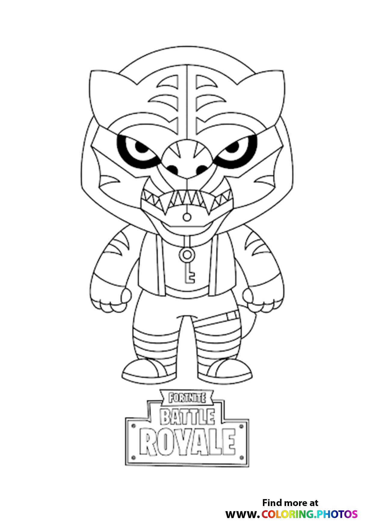 Fortnite Tiger coloring page