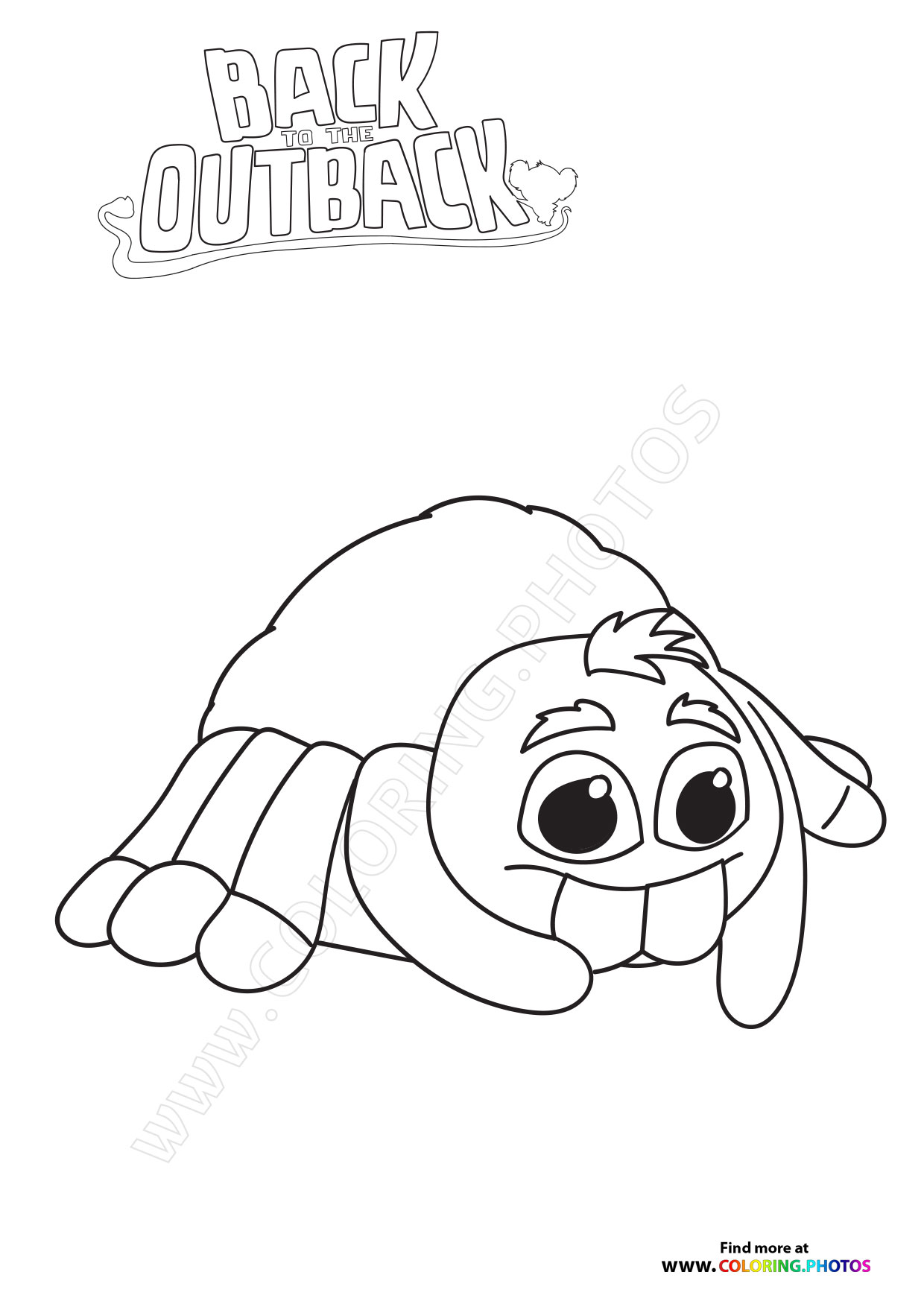 Franck from Back to the Outback coloring page