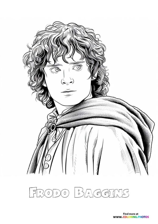 Frodo Baggins staring