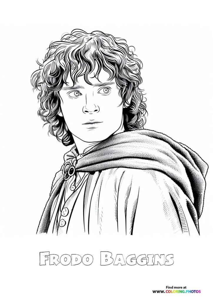 Frodo Baggins staring