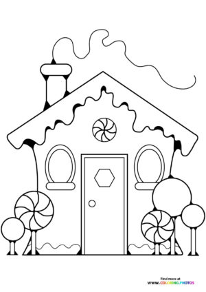 Gingerbread House with Candy Decorations