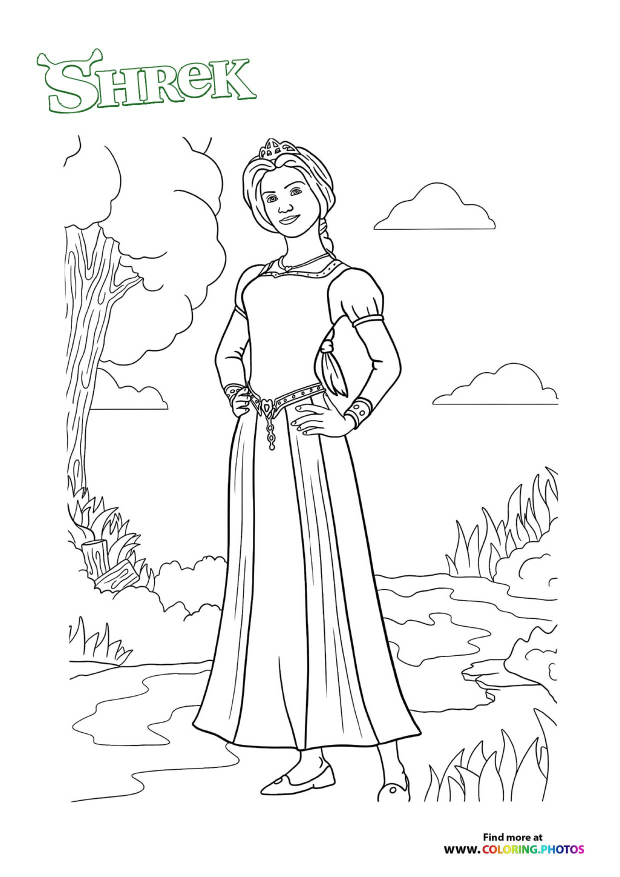 Princess Fiona in the Swamp